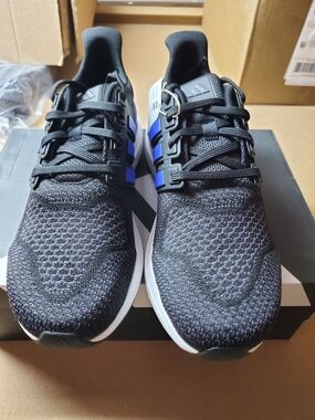 adidas Men's Black and Blue Athletic Running Shoes